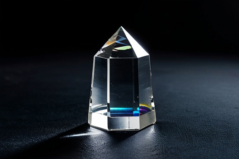Clear quartz crystal point