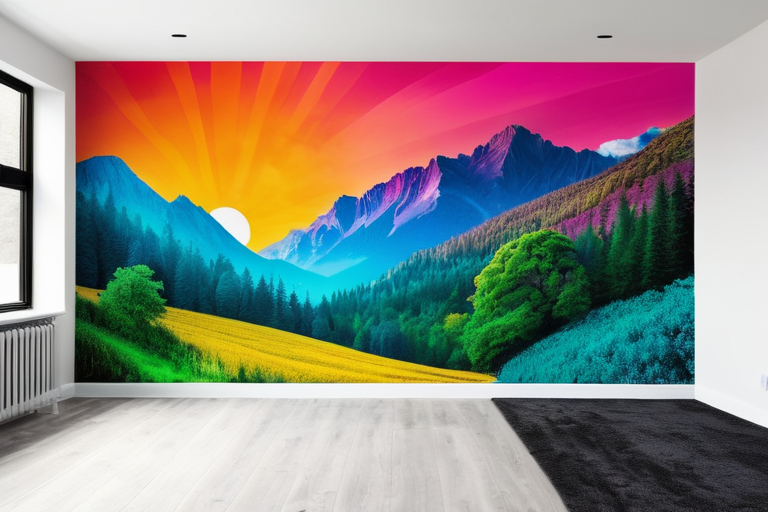 Painted Wall Mural