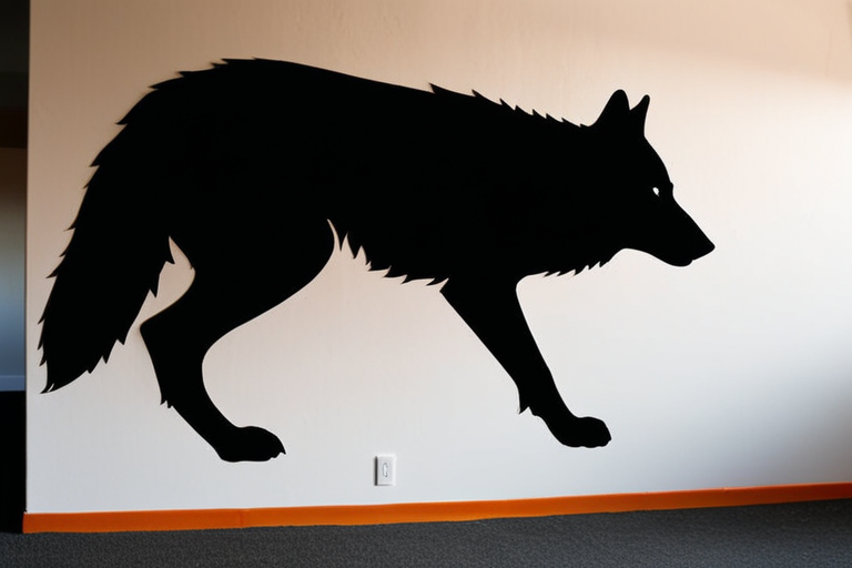 Wolf Shadow Wall