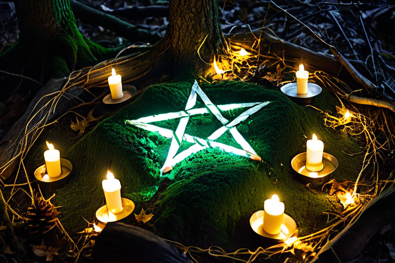 Pentacle in Forest