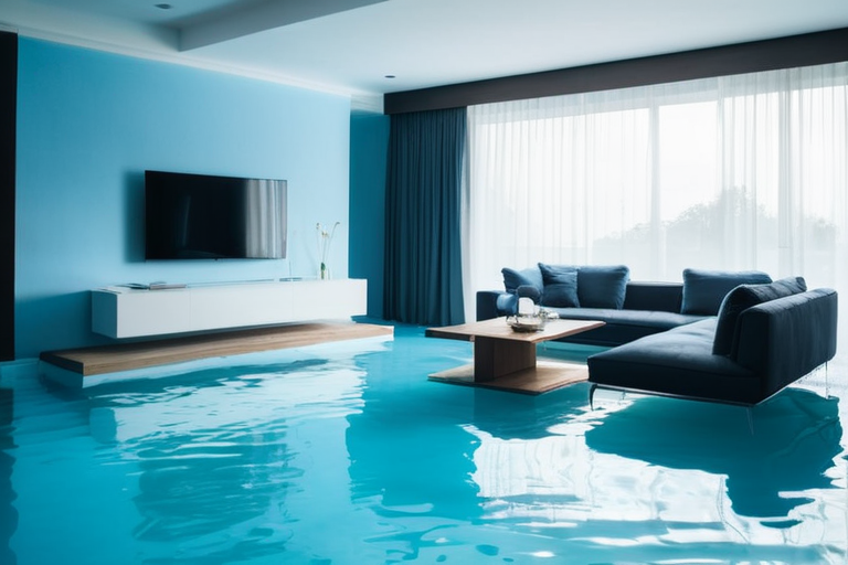 Flooded Living Room