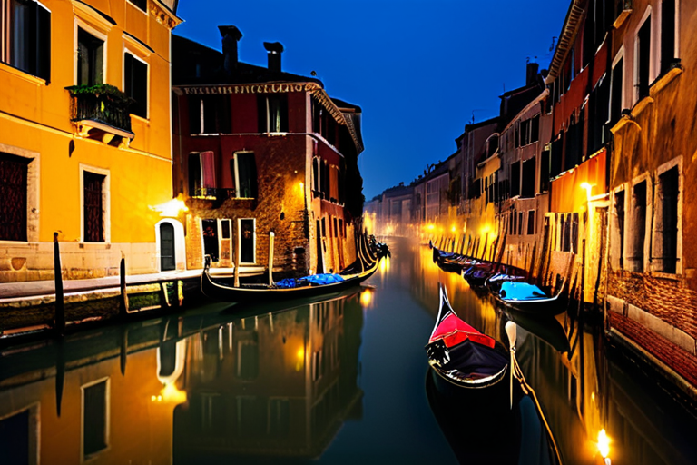 Canal Venice Fog