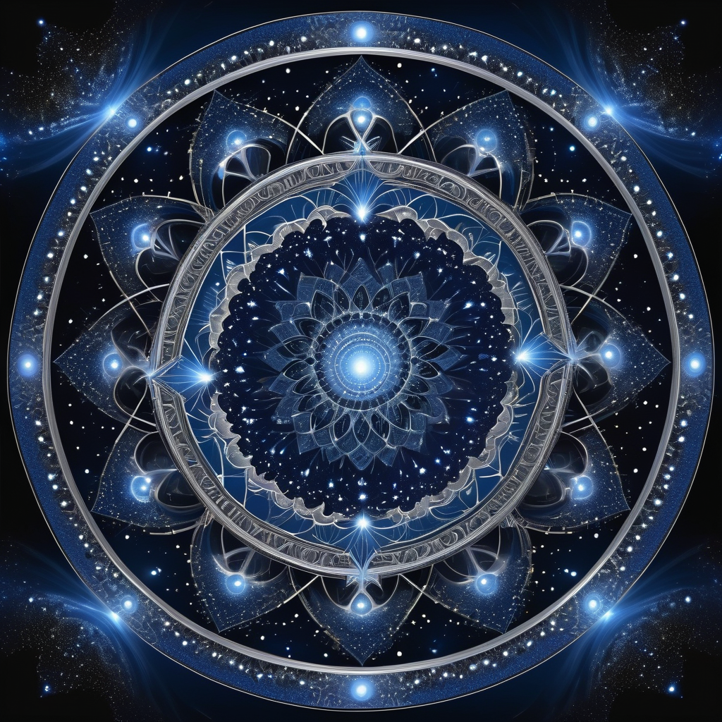 Cosmic Blue Mandala