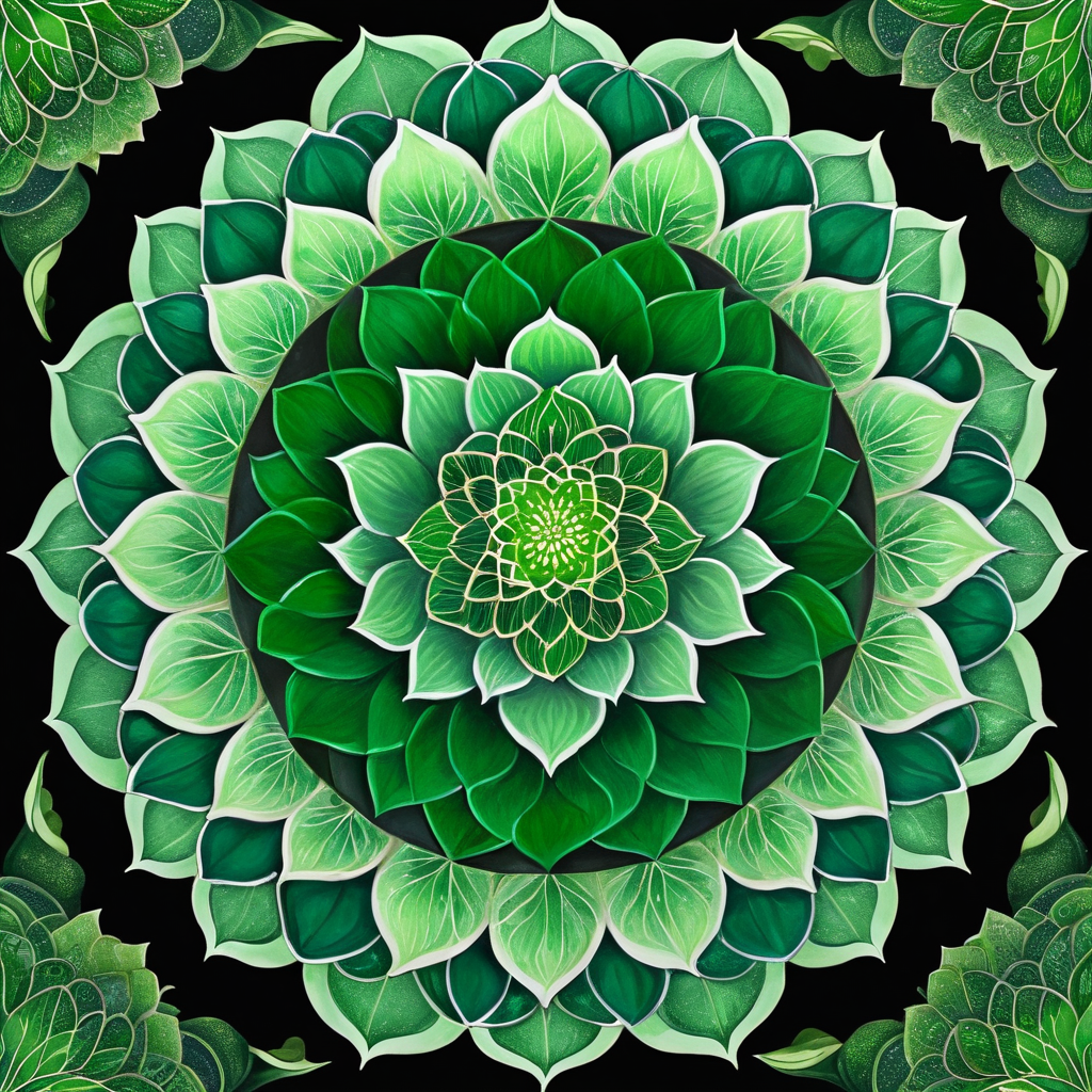 Emerald Lotus Mandala