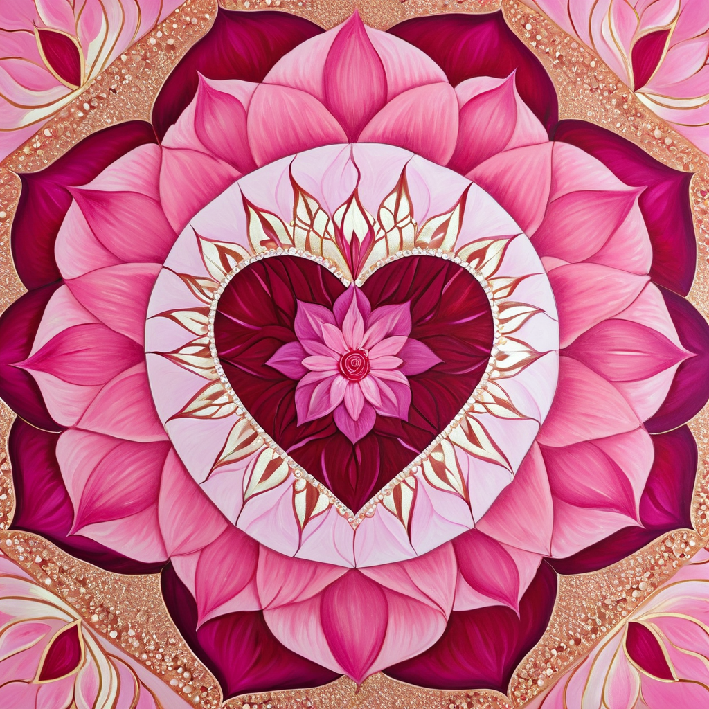 Rose Heart Mandala